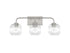 Baldwin 3-Light Bathroom Vanity Light in Satin Nickel