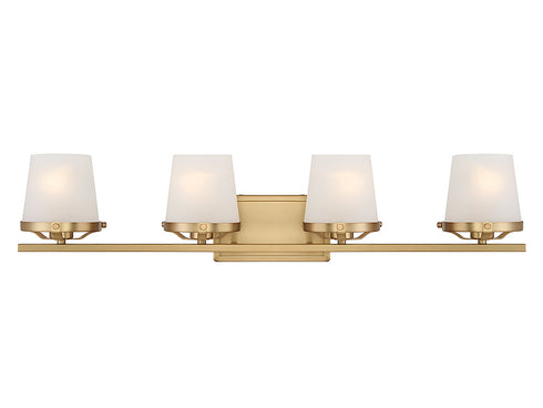 Klein 4-Light Bathroom Vanity Light in Matte Black