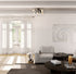 Modern Black Sputnik Ceiling Light 8-Light Flush Mount Fixture