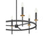 6-Light Chandelier in Brushed Nickel