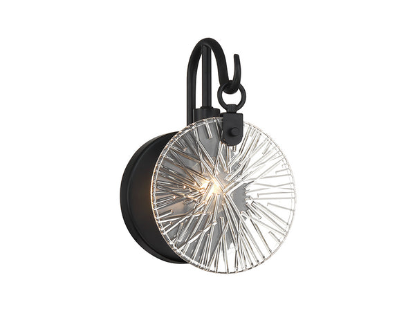 Addison 1-Light Wall Sconce in Matte Black