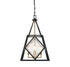 Capella 4-Light Pendant in English Bronze and Warm Brass