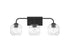 Baldwin 3-Light Bathroom Vanity Light in Satin Nickel