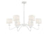 6-Light Chandelier in Matte Black