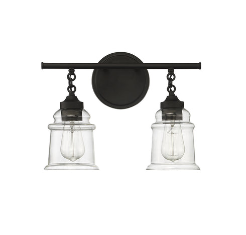 Fuller 2-Light Bathroom Vanity Light in Satin Nickel