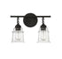 Fuller 2-Light Bathroom Vanity Light in Satin Nickel