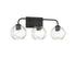Baldwin 3-Light Bathroom Vanity Light in Satin Nickel
