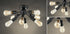 Modern Black Sputnik Ceiling Light 8-Light Flush Mount Fixture
