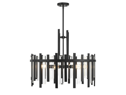 Guillford 6-Light Pendant in Matte Black