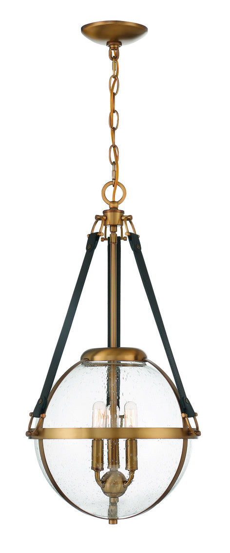 Bozeman 3-Light Pendant in Warm Brass