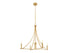 4-Light Chandelier in Brushed Nickel