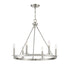 6-Light Chandelier in Matte Black
