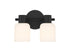 Strand 2-Light Bathroom Vanity Light in Matte Black
