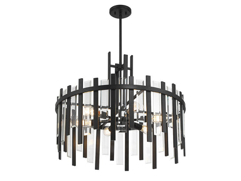 Guillford 6-Light Pendant in Matte Black