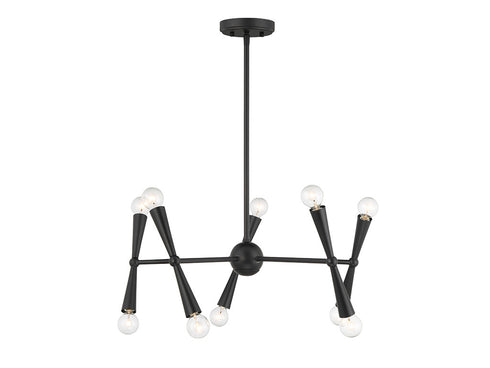 10-Light Chandelier in Chrome