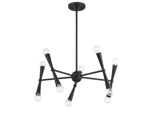 10-Light Chandelier in Chrome