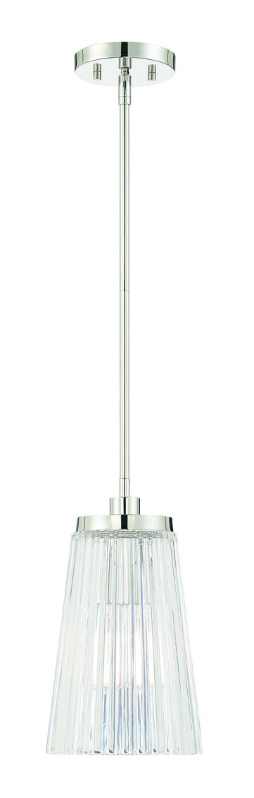 Chantilly 1-Light Pendant in Polished Nickel