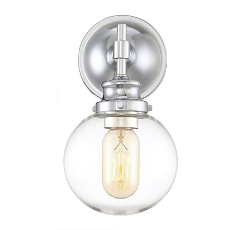 1-Light Wall Sconce in Natural Brass