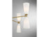 8-Light Chandelier in Natural Brass