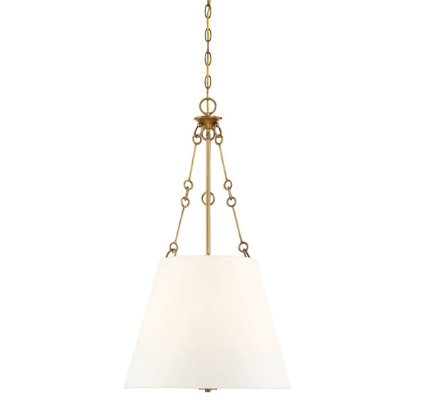 Austin 4-Light Pendant in Warm Brass