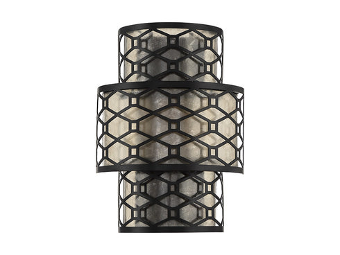 Mannheim 2-Light Wall Sconce in Warm Brass