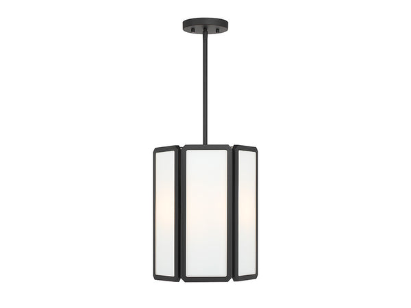 Leeds 3-Light Pendant in Matte Black