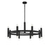 16-Light Chandelier in Matte Black