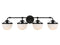 Meredith 4-Light Bathroom Vanity Light in Matte Black