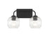 Baldwin 2-Light Bathroom Vanity Light in Satin Nickel
