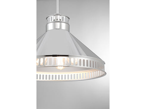 Seagram 3-Light Pendant in Polished Nickel