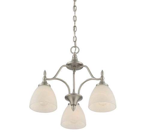 Herndon 3-Light Chandelier in Satin Nickel