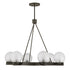 Darien 6-Light Chandelier in Mediterranean Bronze
