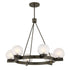 Darien 6-Light Chandelier in Mediterranean Bronze