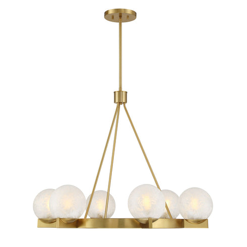Darien 6-Light Chandelier in Mediterranean Bronze