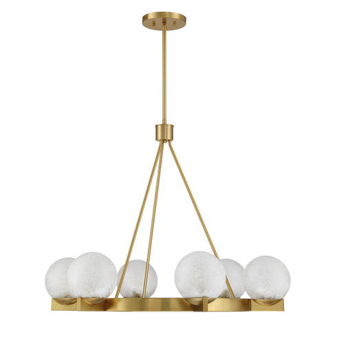 Darien 6-Light Chandelier in Mediterranean Bronze