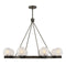 Darien 8-Light Chandelier in Mediterranean Bronze