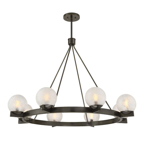 Darien 8-Light Chandelier in Mediterranean Bronze