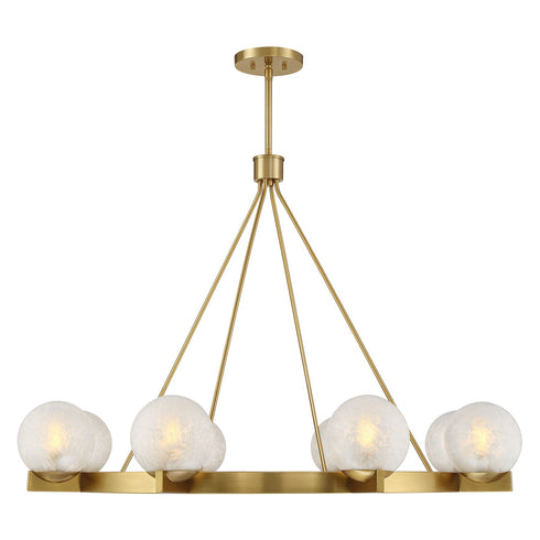 Darien 8-Light Chandelier in Mediterranean Bronze