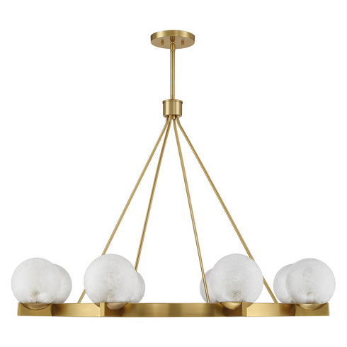 Darien 8-Light Chandelier in Mediterranean Bronze