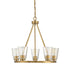 Calhoun 5-Light Chandelier in Warm Brass