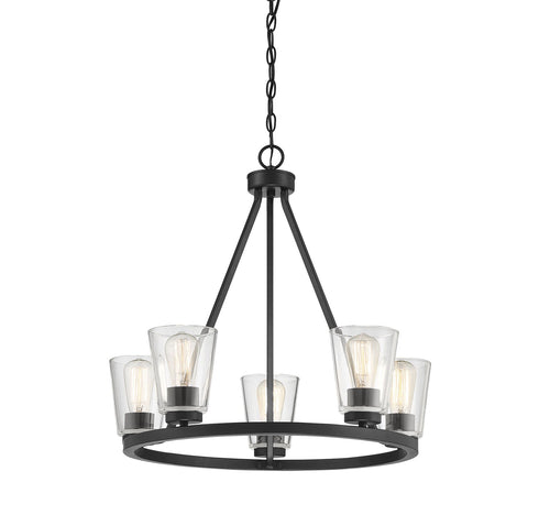 Calhoun 5-Light Chandelier in Warm Brass
