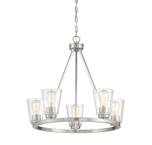 Calhoun 5-Light Chandelier in Warm Brass