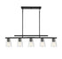 Calhoun 5-Light Linear Chandelier in Warm Brass