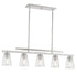 Calhoun 5-Light Linear Chandelier in Warm Brass