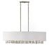 Cameo 4-Light Linear Chandelier in Campagne Luxe