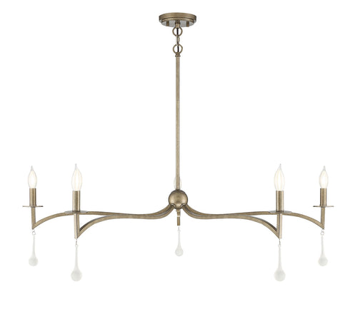 Laramie 5-Light Chandelier in Chelsea Walnut