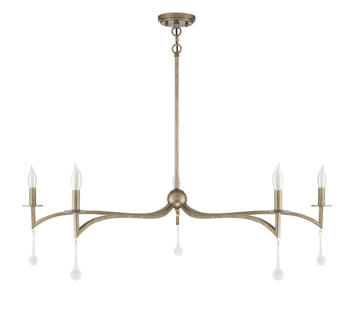 Laramie 5-Light Chandelier in Chelsea Walnut