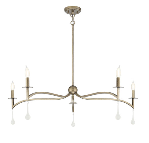 Laramie 5-Light Chandelier in Chelsea Walnut
