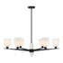 Collier 6-Light Chandelier in Warm Brass