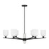 Collier 6-Light Chandelier in Warm Brass